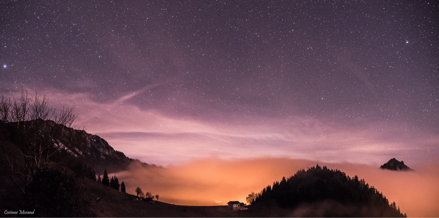 Le brouillard monte sur la Vallée d'Aulps