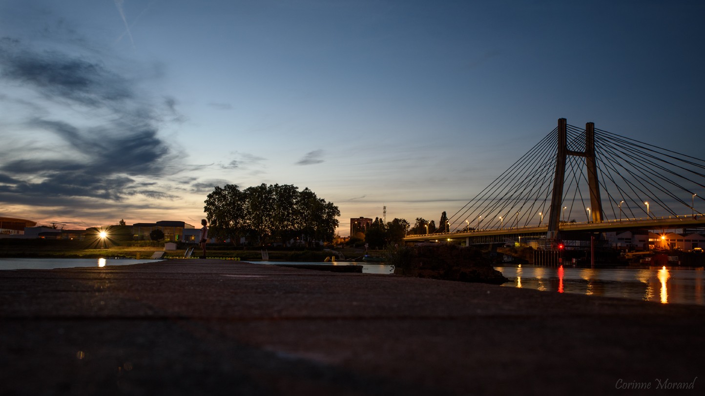 Chalon-sur-Saone et le pont de Bourgogne