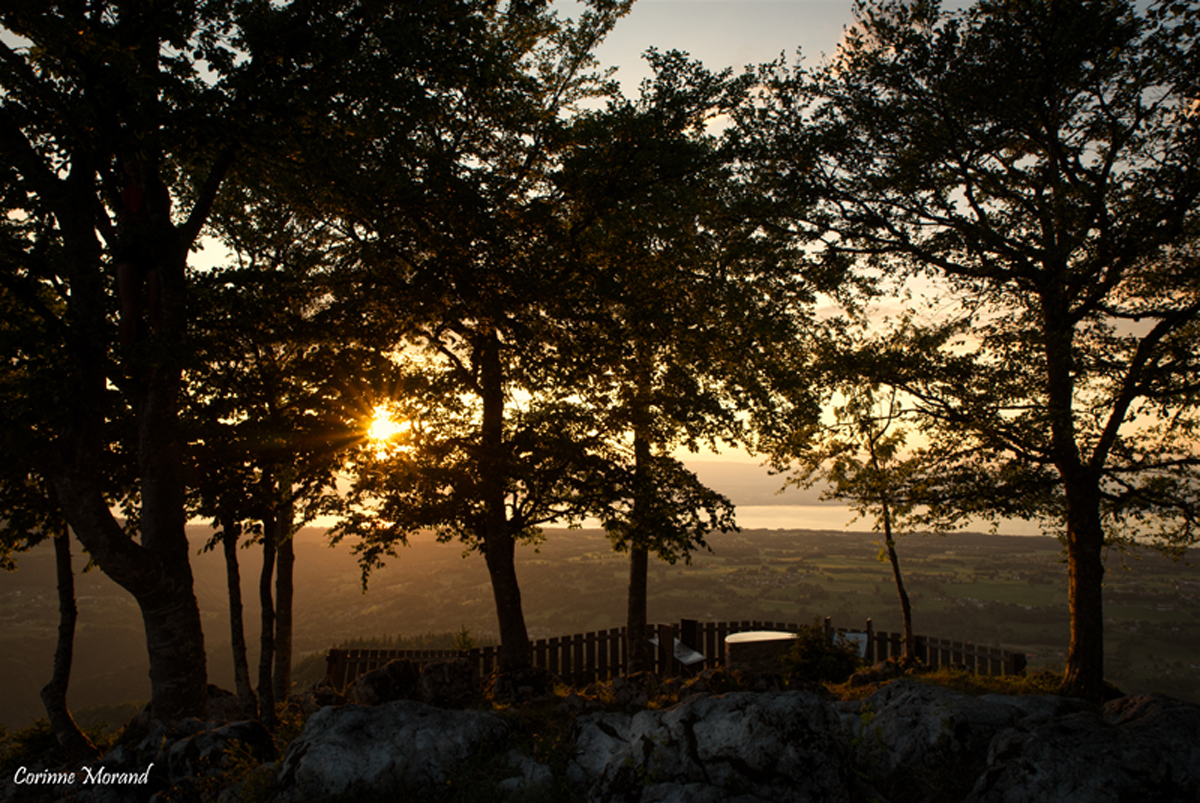 Coucher de soleil au belvédère de Tréchauffé