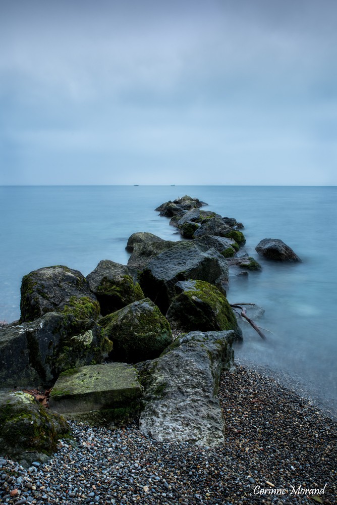 Matin gris au Lac Léman