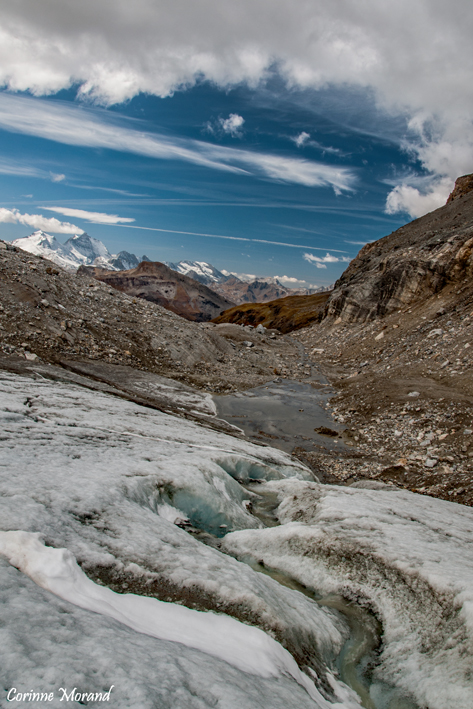 Le pied du glacier de Rhêmes-Golette